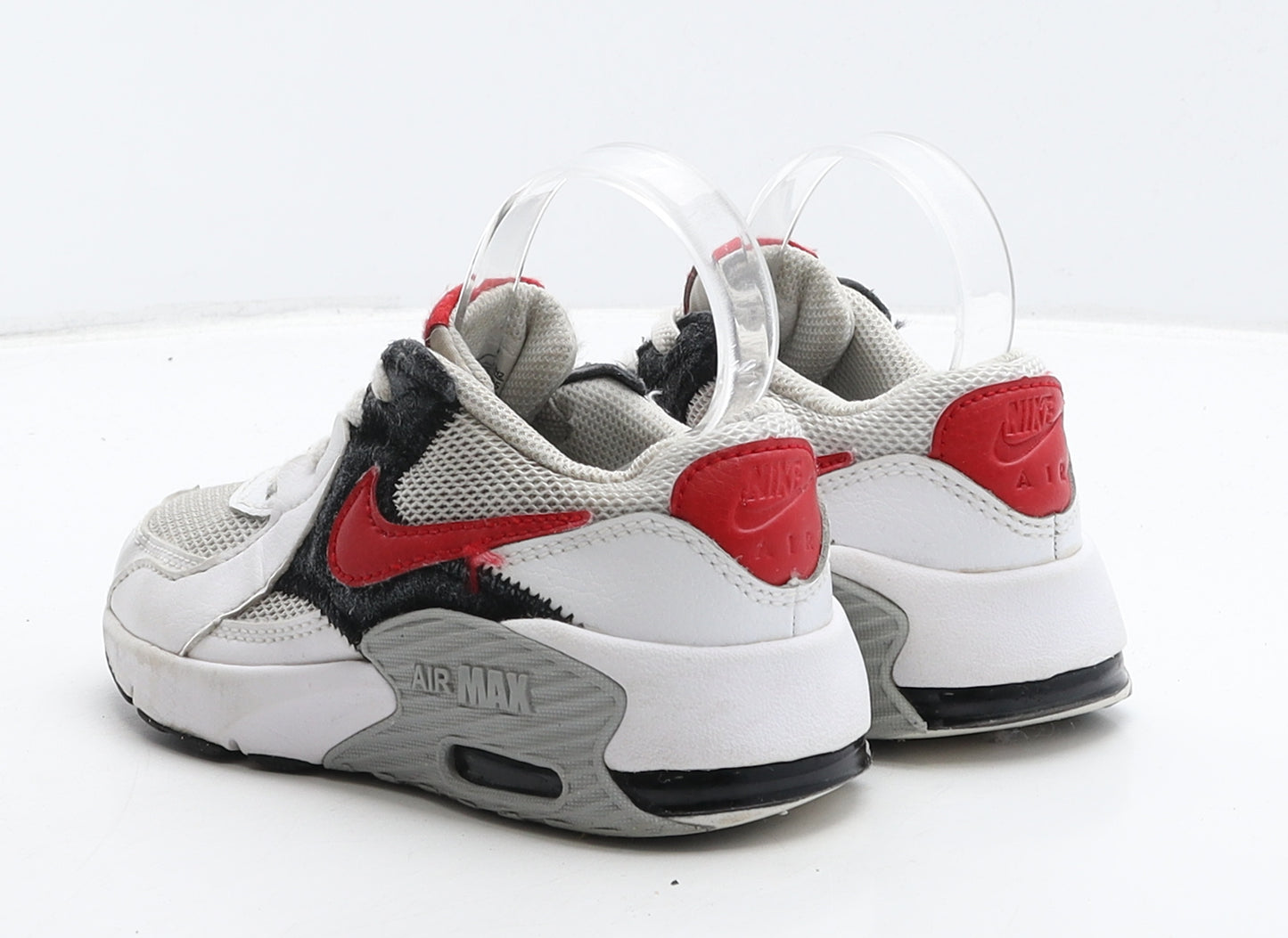 Nike Boys White Colourblock Leather Trainer UK 11 28