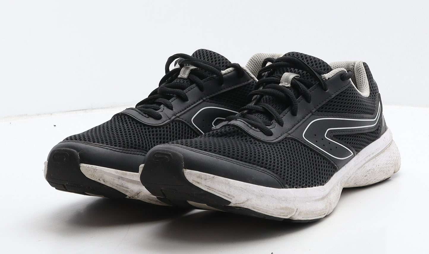 Kalenji Mens Black Geometric Fabric Trainer UK 9.5 44 - Decathlon
