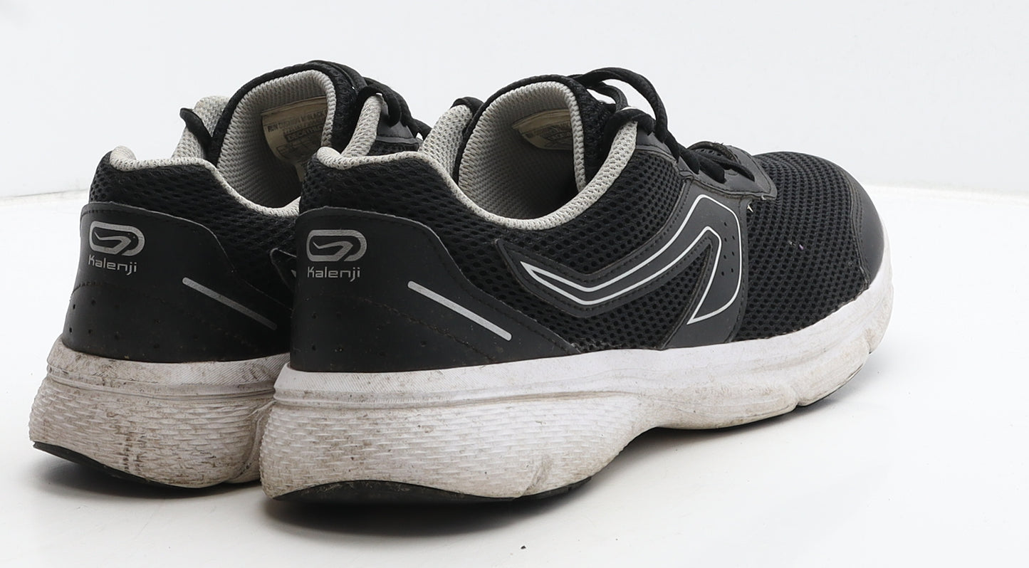 Kalenji Mens Black Geometric Fabric Trainer UK 9.5 44 - Decathlon