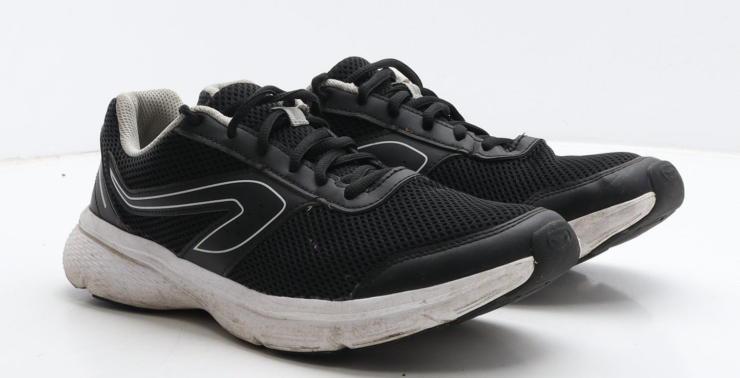 Kalenji Mens Black Geometric Fabric Trainer UK 9.5 44 - Decathlon