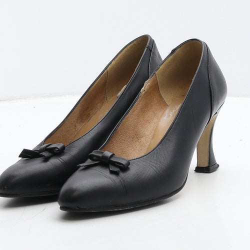 Claude Saint Genet Womens Black Leather Court Heel UK 2 35