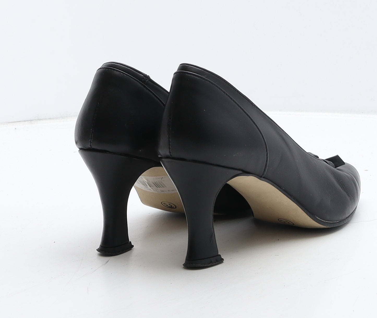 Claude Saint Genet Womens Black Leather Court Heel UK 2 35