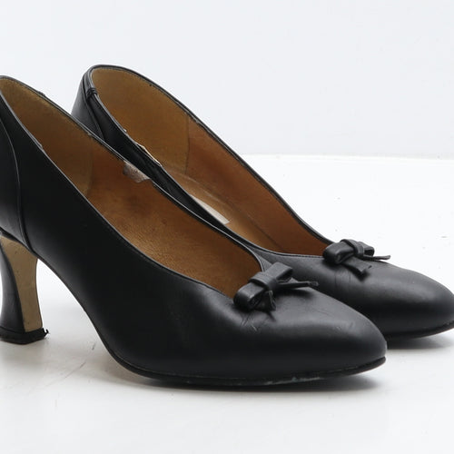 Claude Saint Genet Womens Black Leather Court Heel UK 2 35