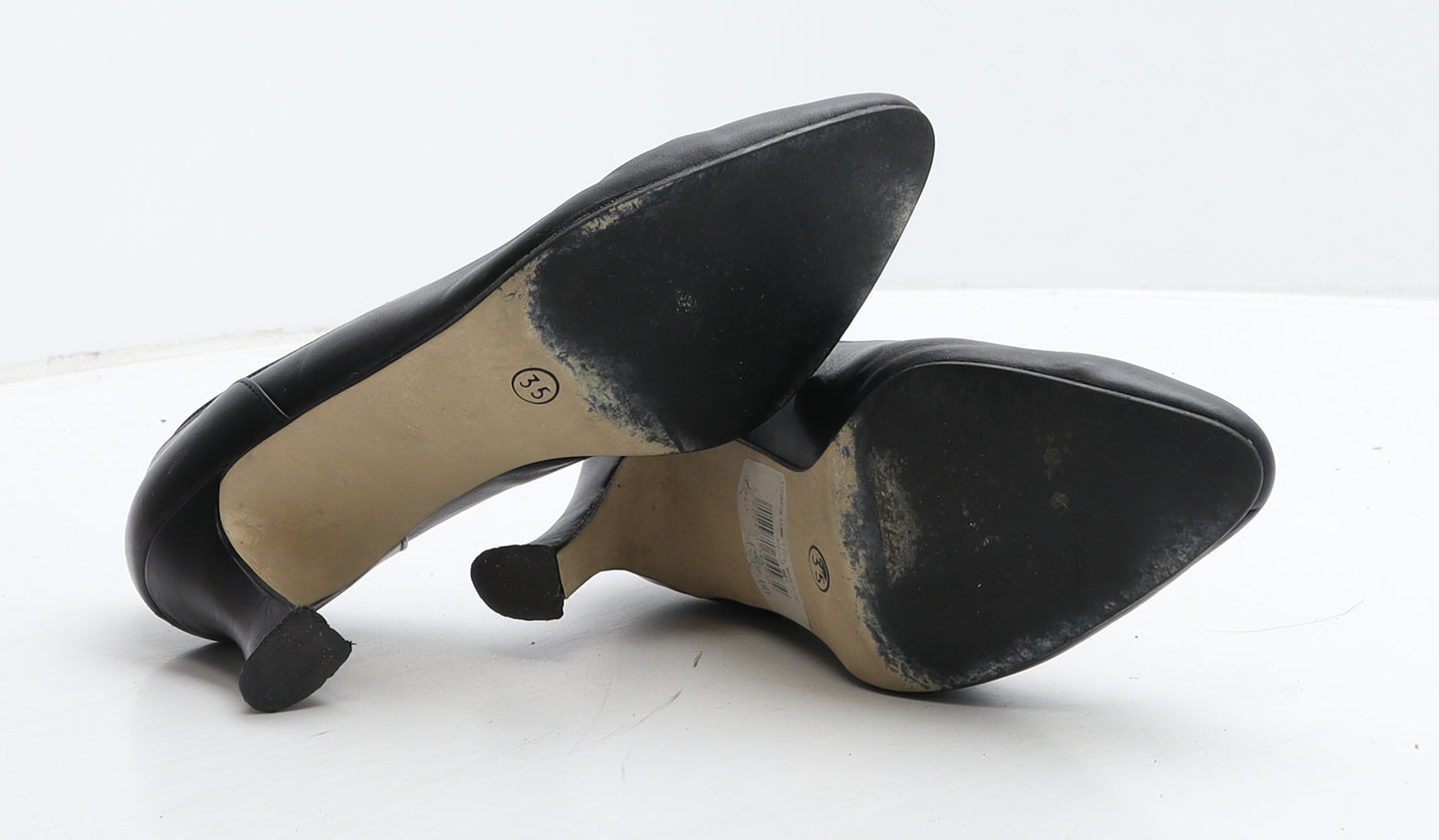 Claude Saint Genet Womens Black Leather Court Heel UK 2 35