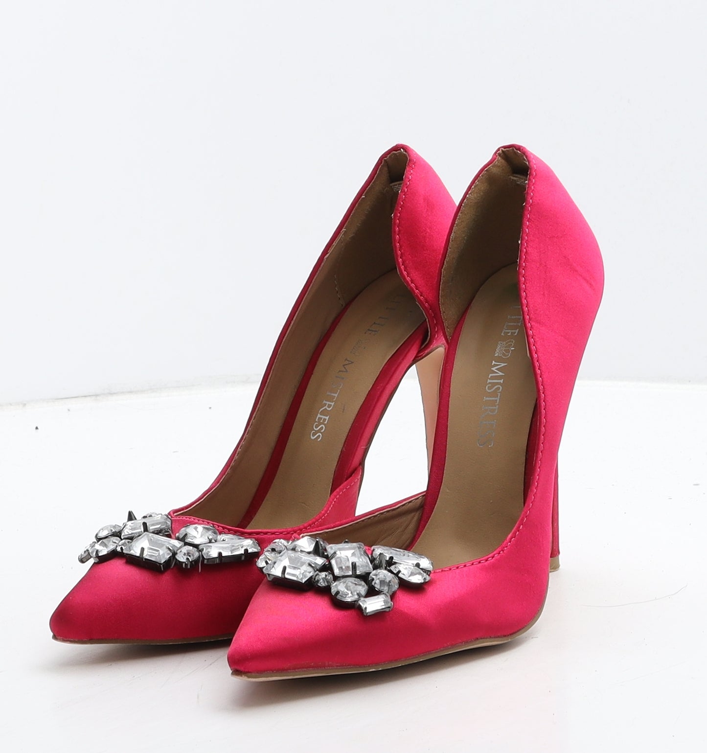 Little Mistress Womens Pink Synthetic D'Orsay Heel UK 4 37
