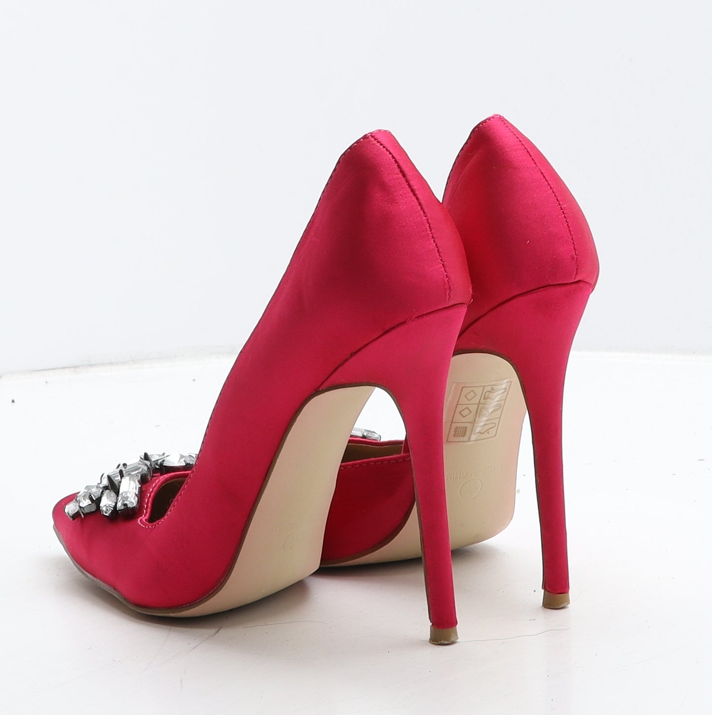 Little Mistress Womens Pink Synthetic D'Orsay Heel UK 4 37