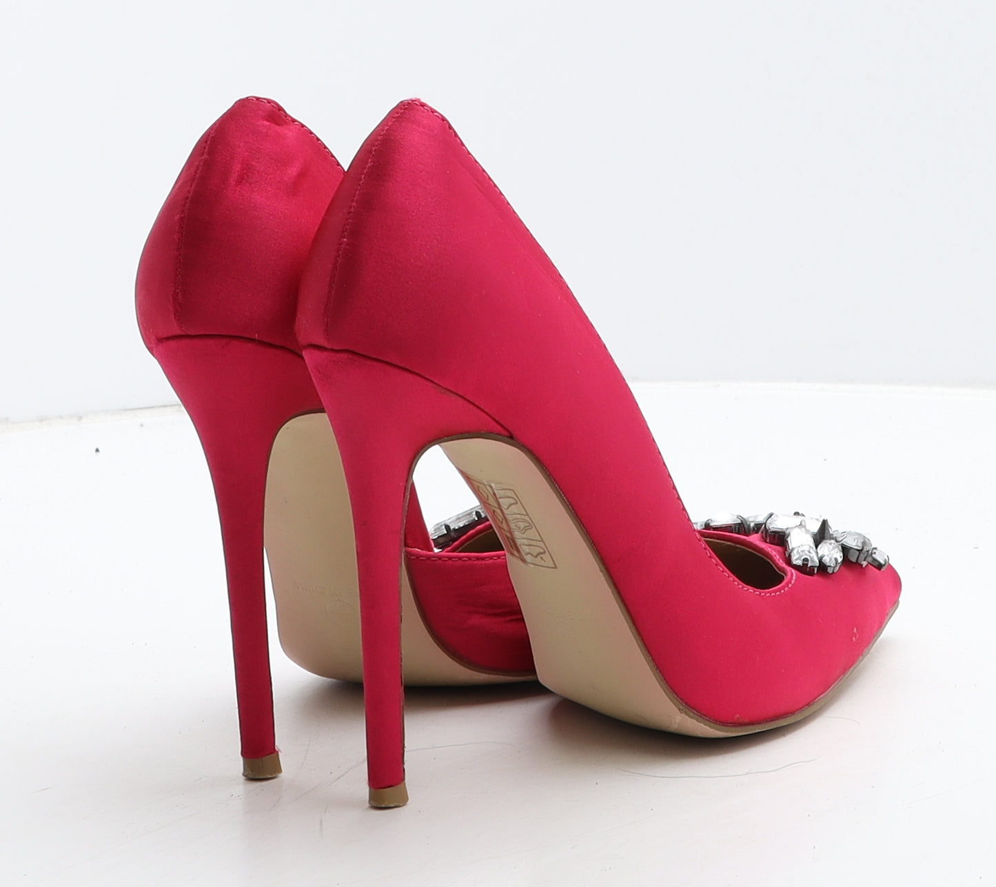 Little Mistress Womens Pink Synthetic D'Orsay Heel UK 4 37