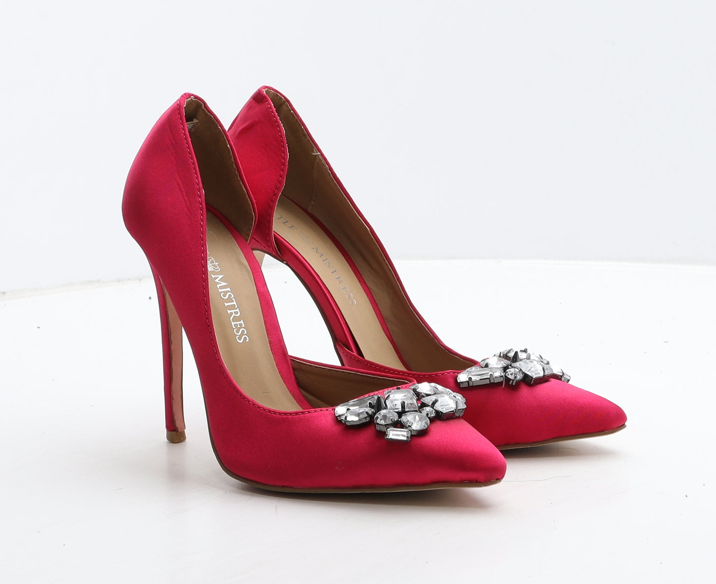 Little Mistress Womens Pink Synthetic D'Orsay Heel UK 4 37