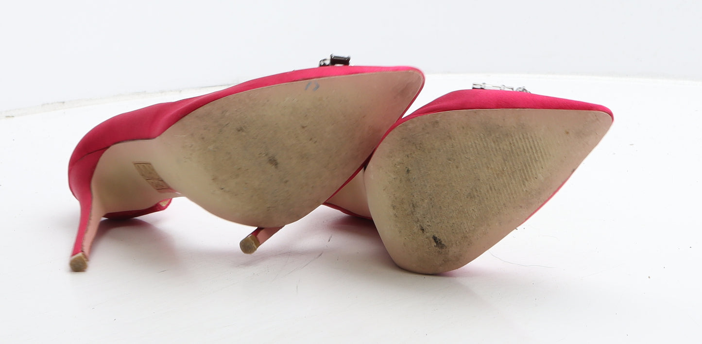 Little Mistress Womens Pink Synthetic D'Orsay Heel UK 4 37