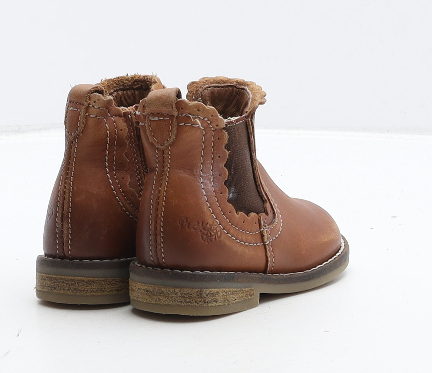NEXT Girls Brown Leather Chelsea Boot UK 3