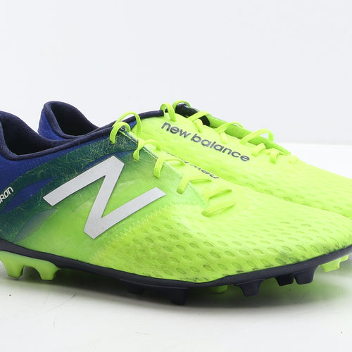 New Balance Mens Green Colourblock Leather Trainer UK 7.5 41.5 - Football boots Furon