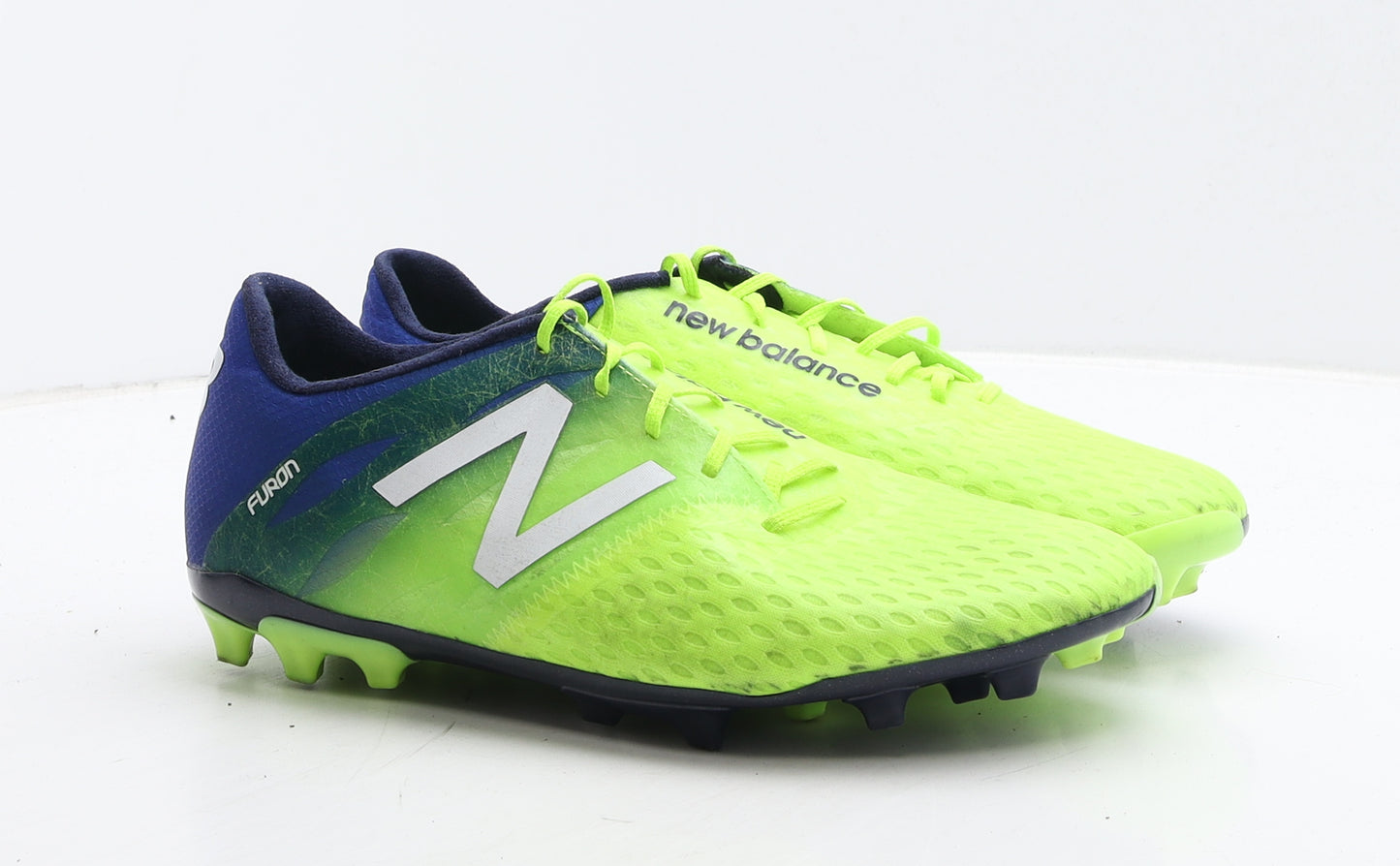 New Balance Mens Green Colourblock Leather Trainer UK 7.5 41.5 - Football boots Furon