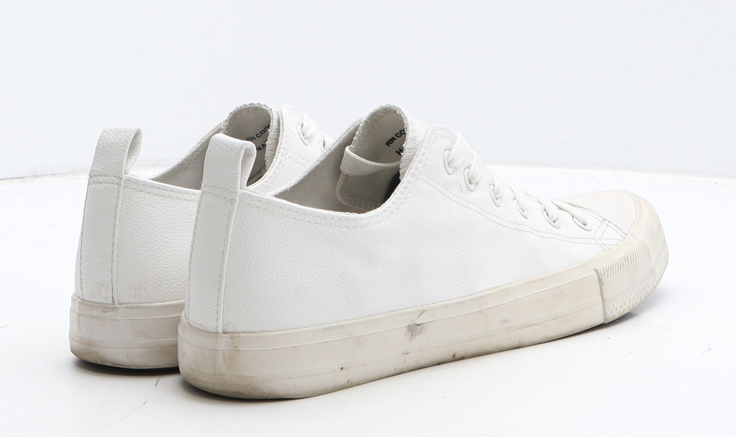Primark Womens White Leather Trainer UK 7 40