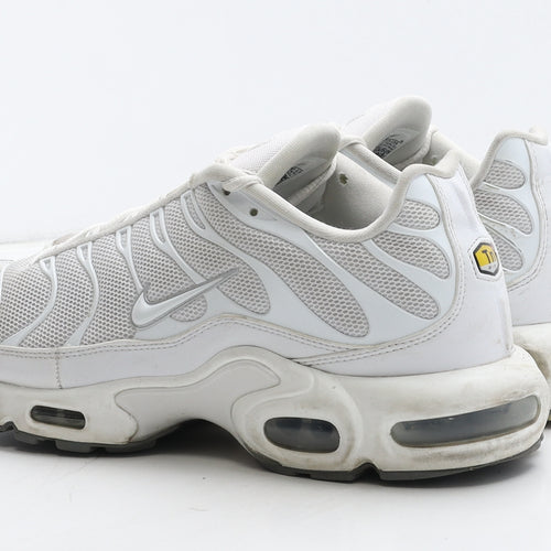 Nike Mens White Geometric Fabric Trainer UK 11 46 - Nike Tn Air
