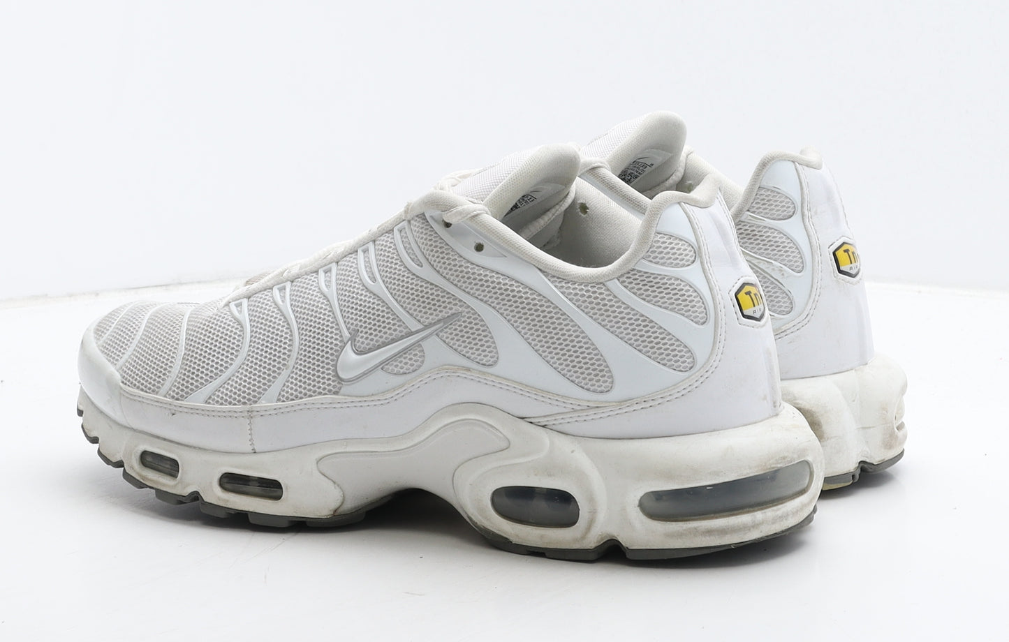 Nike Mens White Geometric Fabric Trainer UK 11 46 - Nike Tn Air