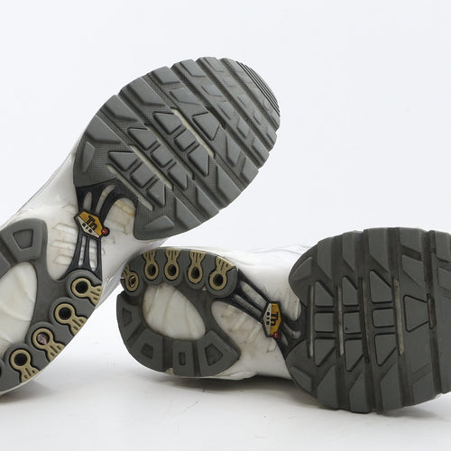 Nike Mens White Geometric Fabric Trainer UK 11 46 - Nike Tn Air