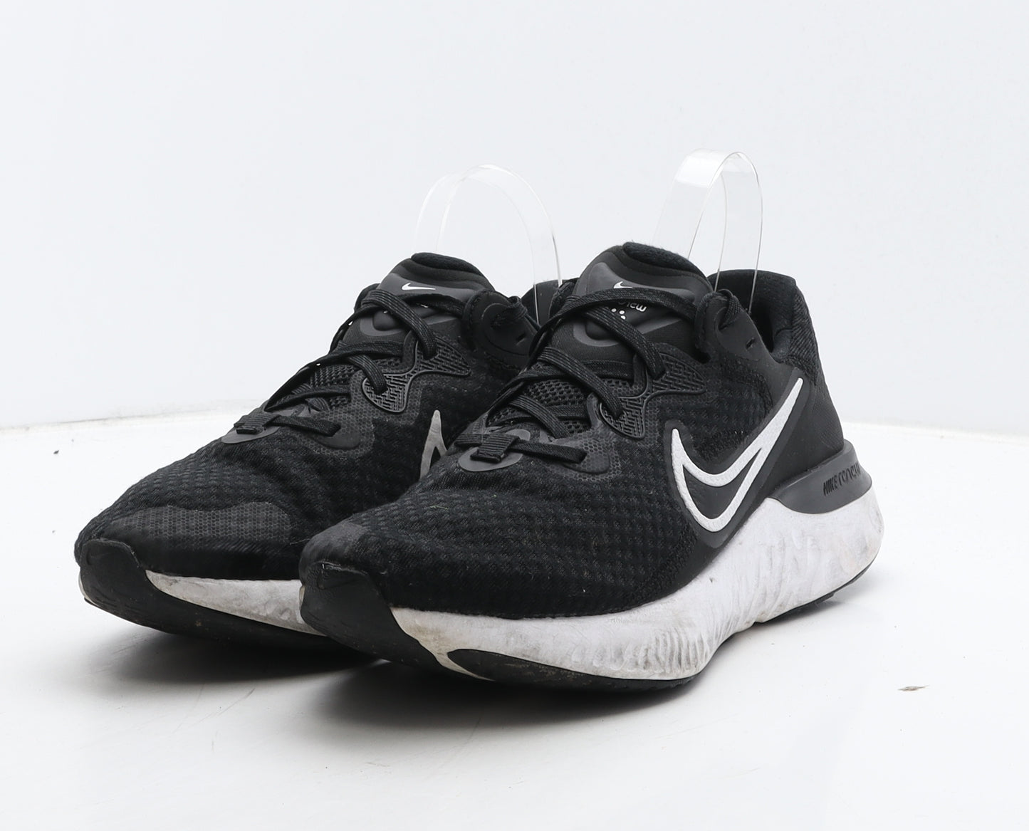 Nike Womens Black Geometric Fabric Trainer UK 7 41 - Nike React