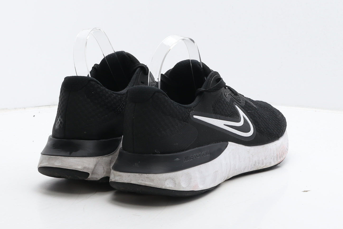Nike Womens Black Geometric Fabric Trainer UK 7 41 - Nike React