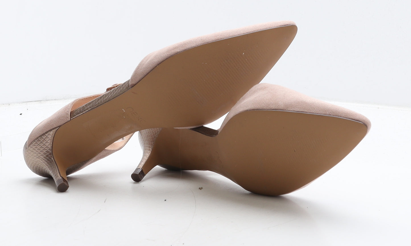 NEXT Womens Pink Suede Strappy Heel UK 7 41