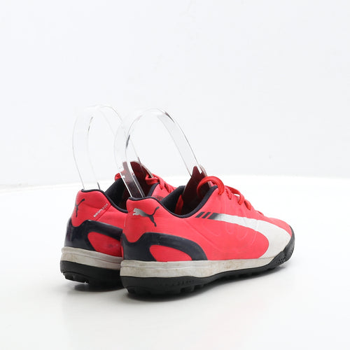 PUMA Boys Pink Leather Trainer UK 12 31 - Astroturf EVO Speed 4