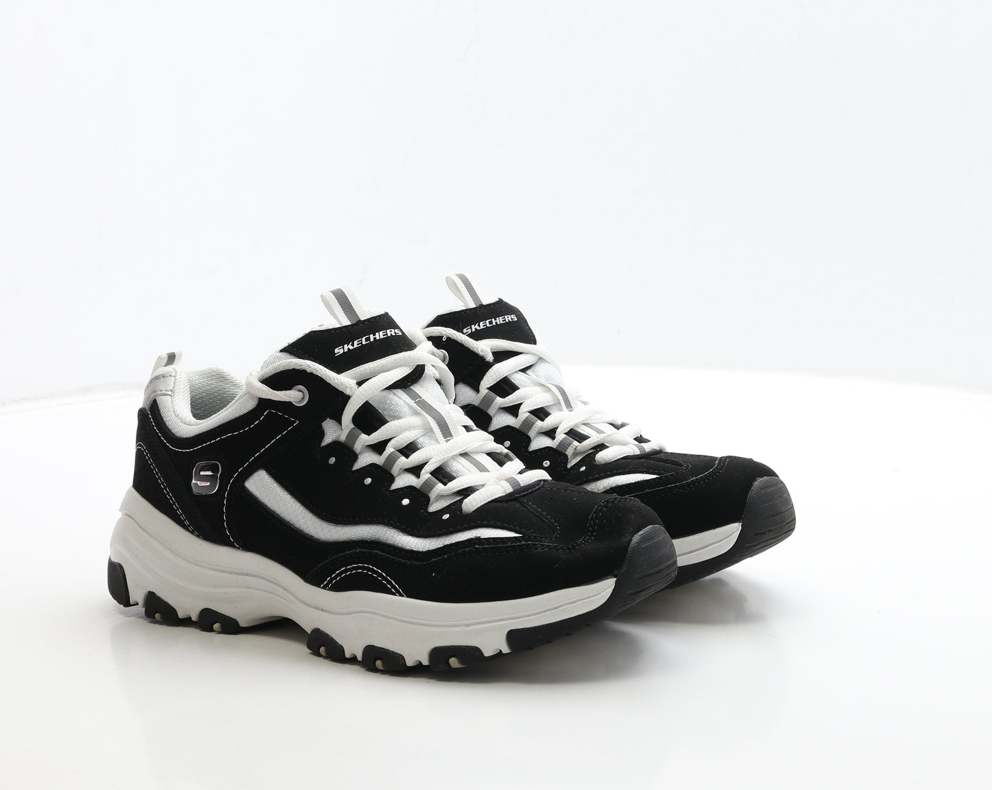 Skechers Womens Black Suede Trainer UK 5 38