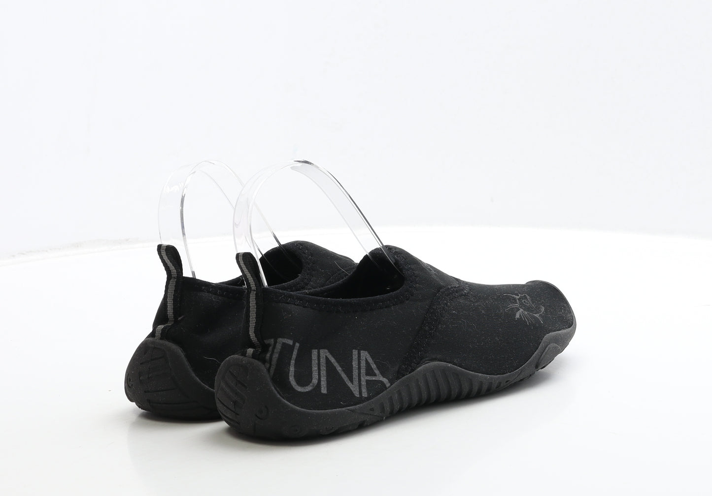 Hot Tuna Womens Black Polyester Slip On Flat UK 7 41 - Aqua Shoes