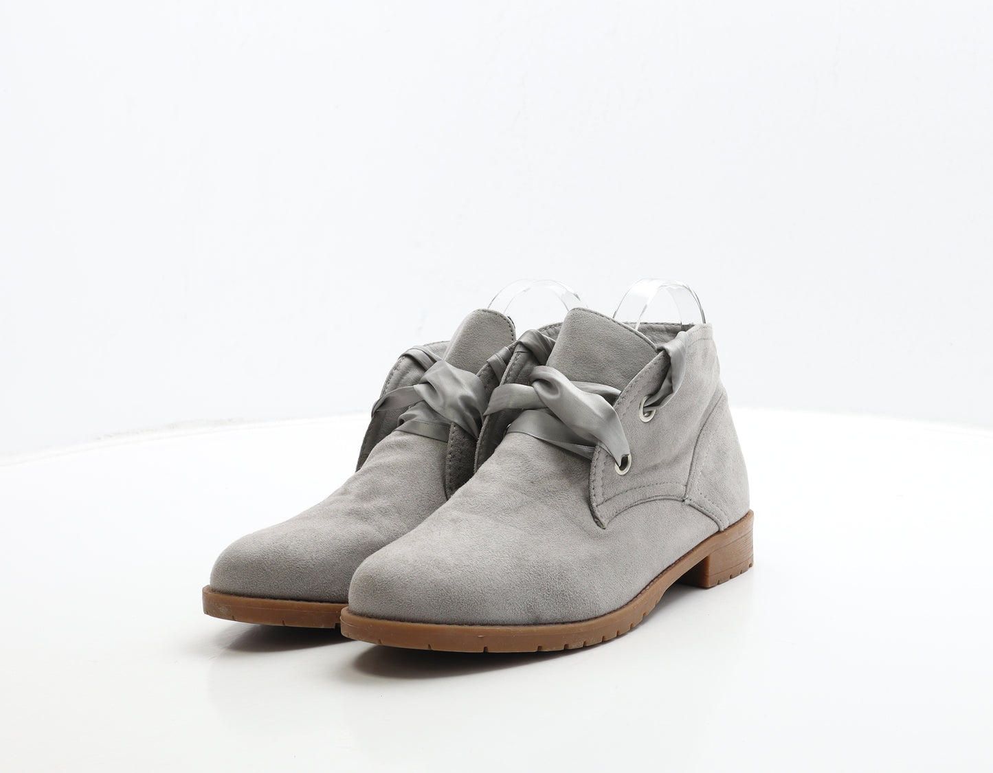 Seasalt Blue Womens Grey Suede Bootie Boot UK 7 40