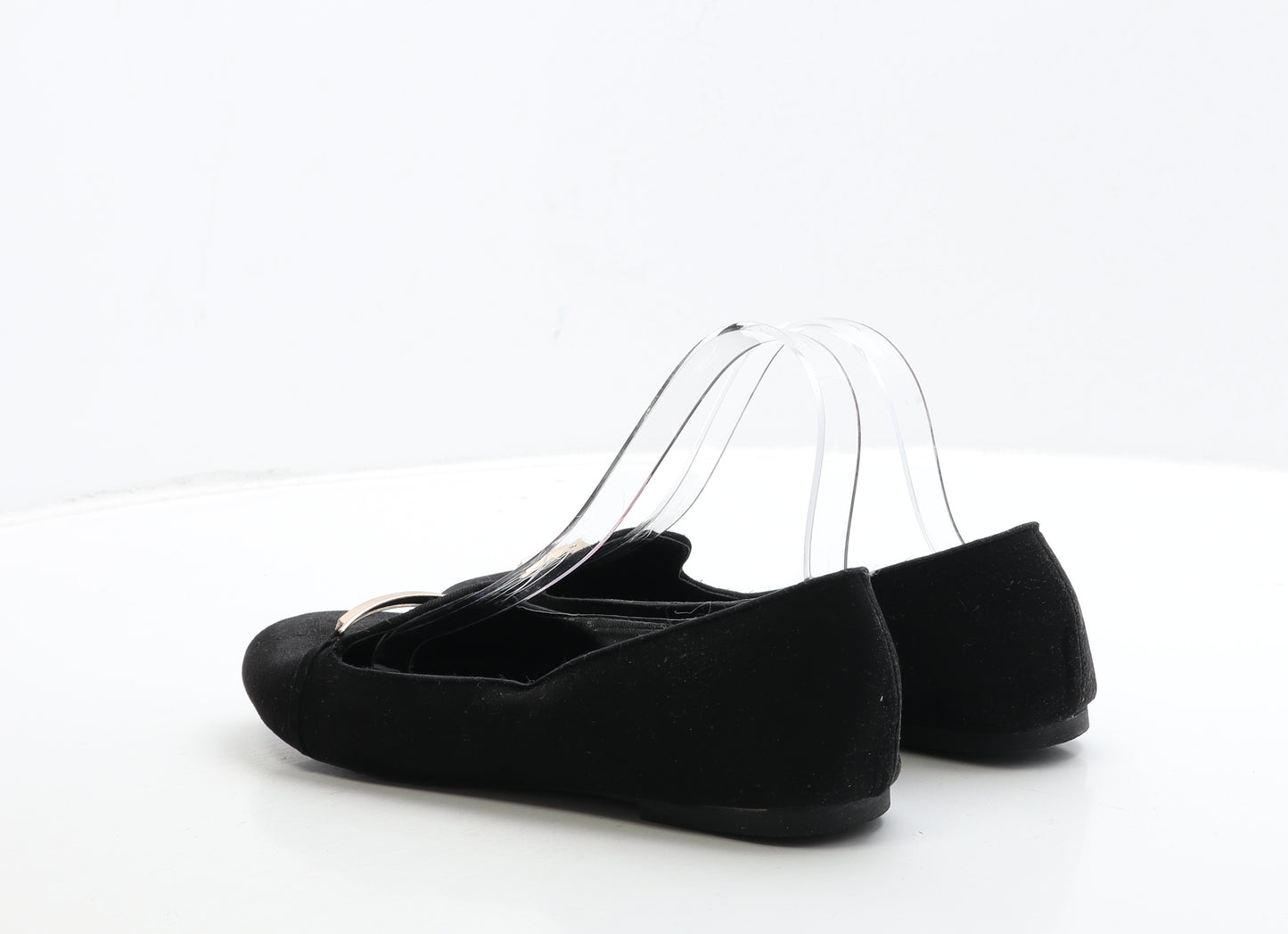 Accessorize Womens Black Suede Loafer Flat UK 8 41