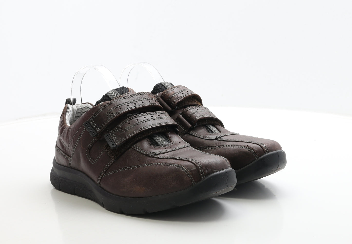Hotter Mens Brown Leather Slip On Casual UK 8 42