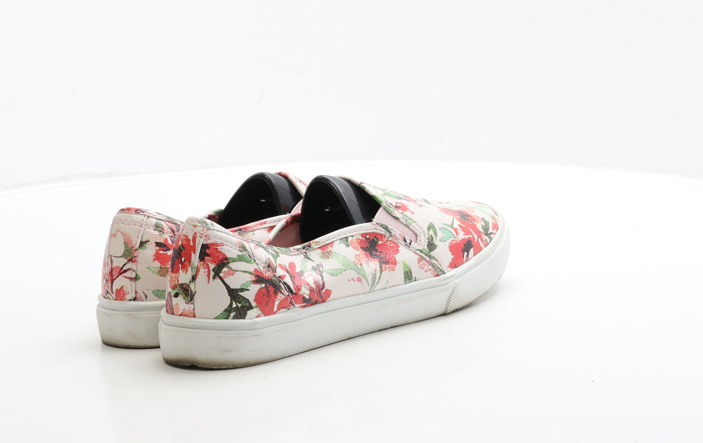 George Womens Multicoloured Floral Leather Trainer UK 7 40