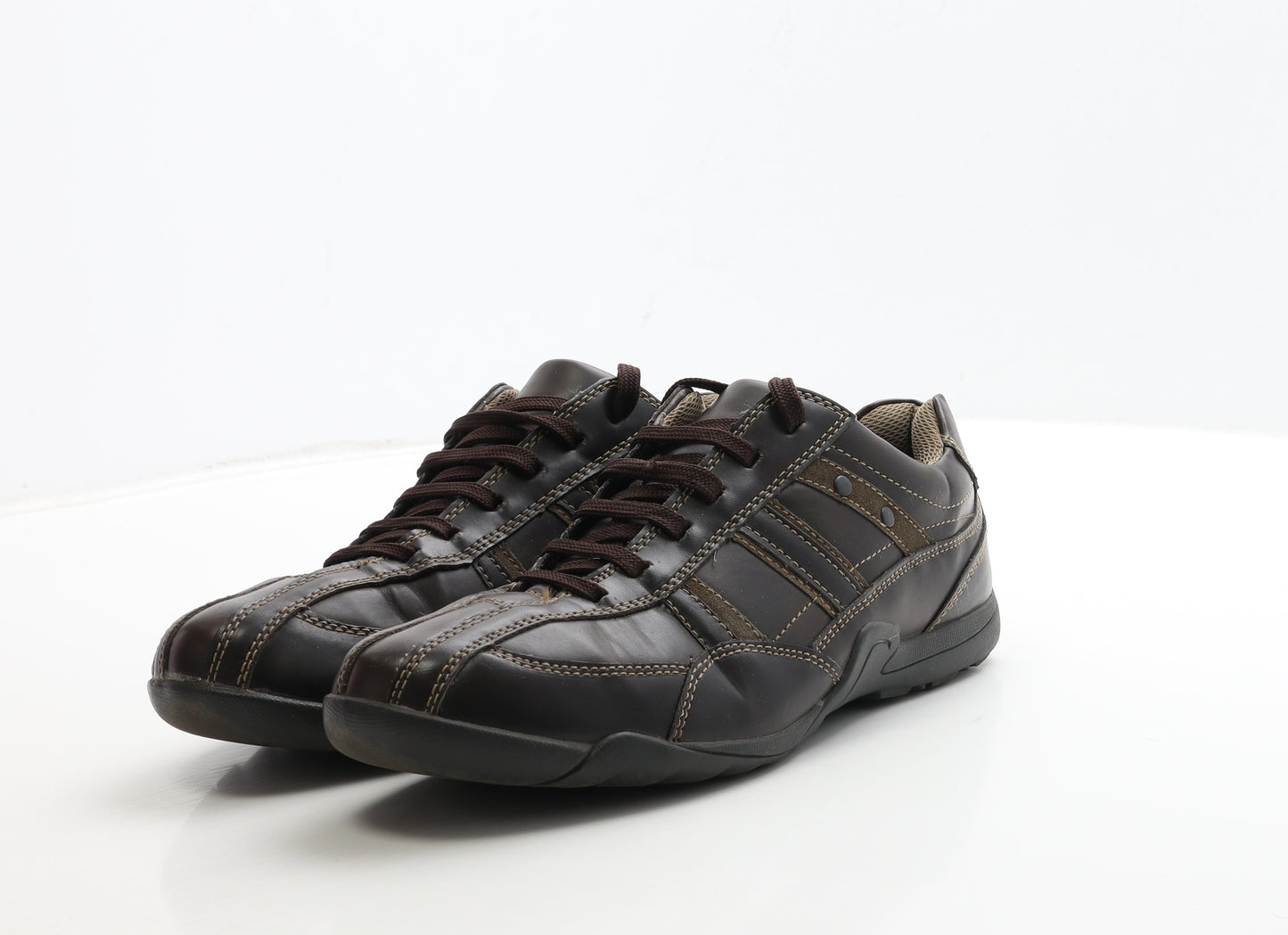 Westwild Mens Brown Leather Trainer UK 7