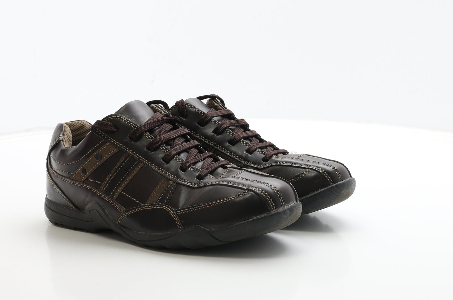 Westwild Mens Brown Leather Trainer UK 7