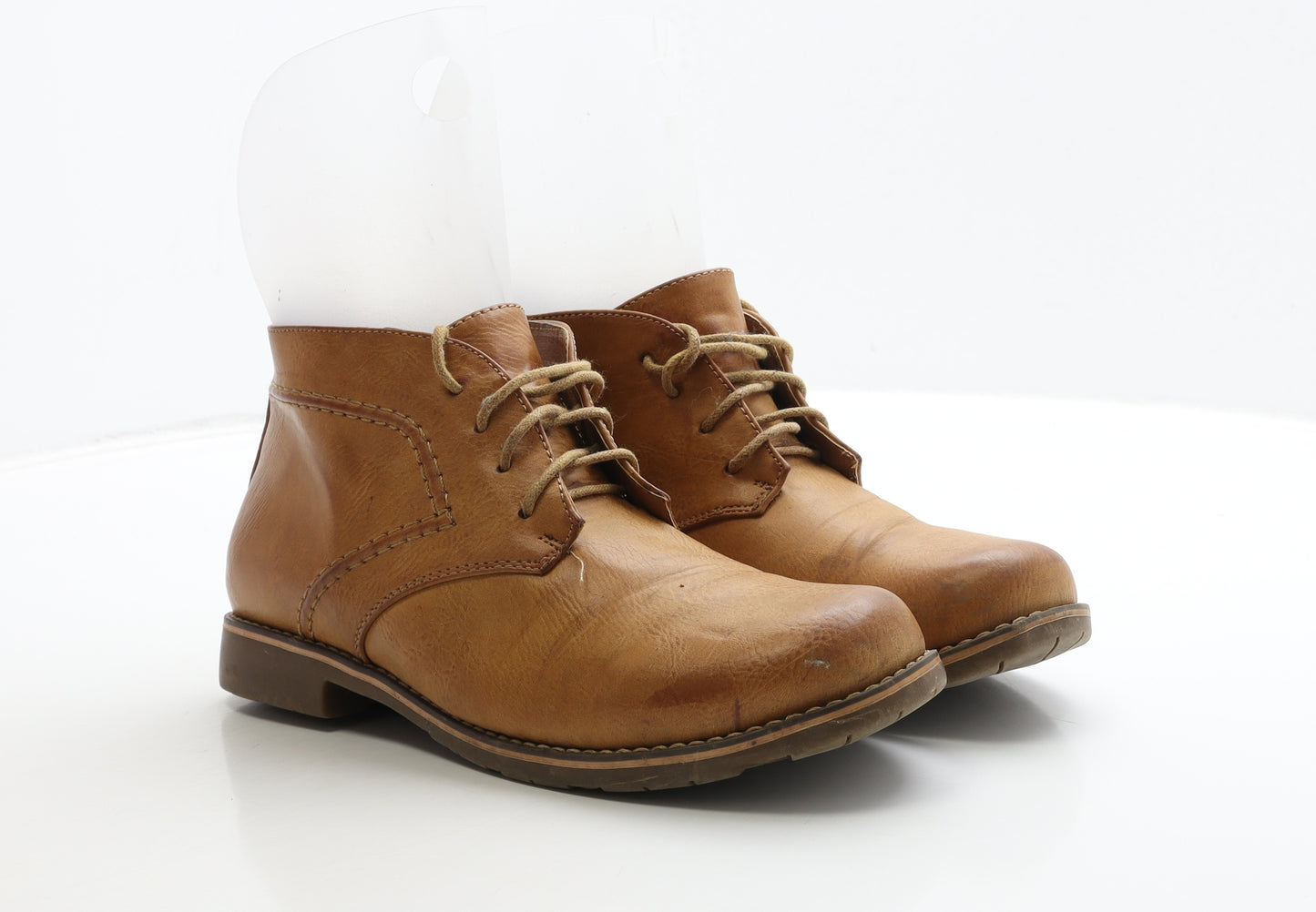 Niki Womens Brown Leather Bootie Boot UK 8 41