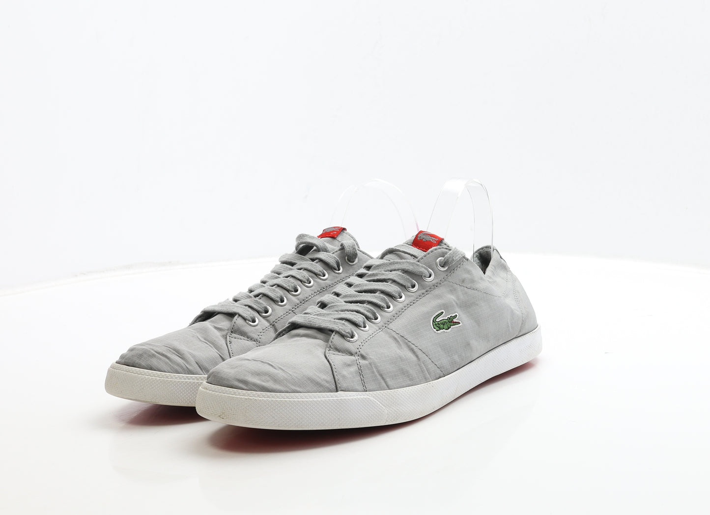 Lacoste Mens Grey Polyester Trainer UK 11 46