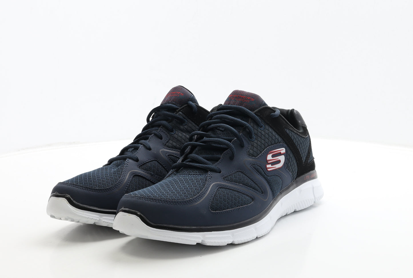 Skechers Mens Blue Polyester Trainer UK 10.5 40.5