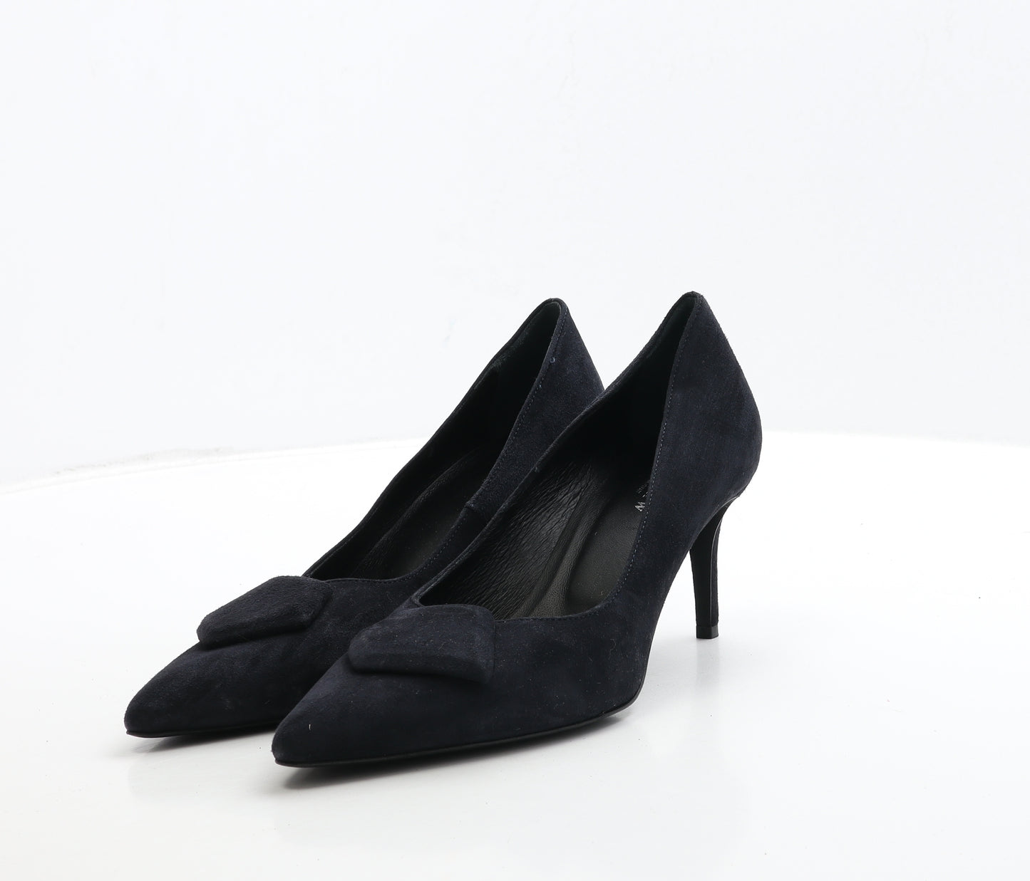 Jigsaw Womens Blue Leather Court Heel UK 6 39