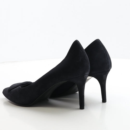 Jigsaw Womens Blue Leather Court Heel UK 6 39