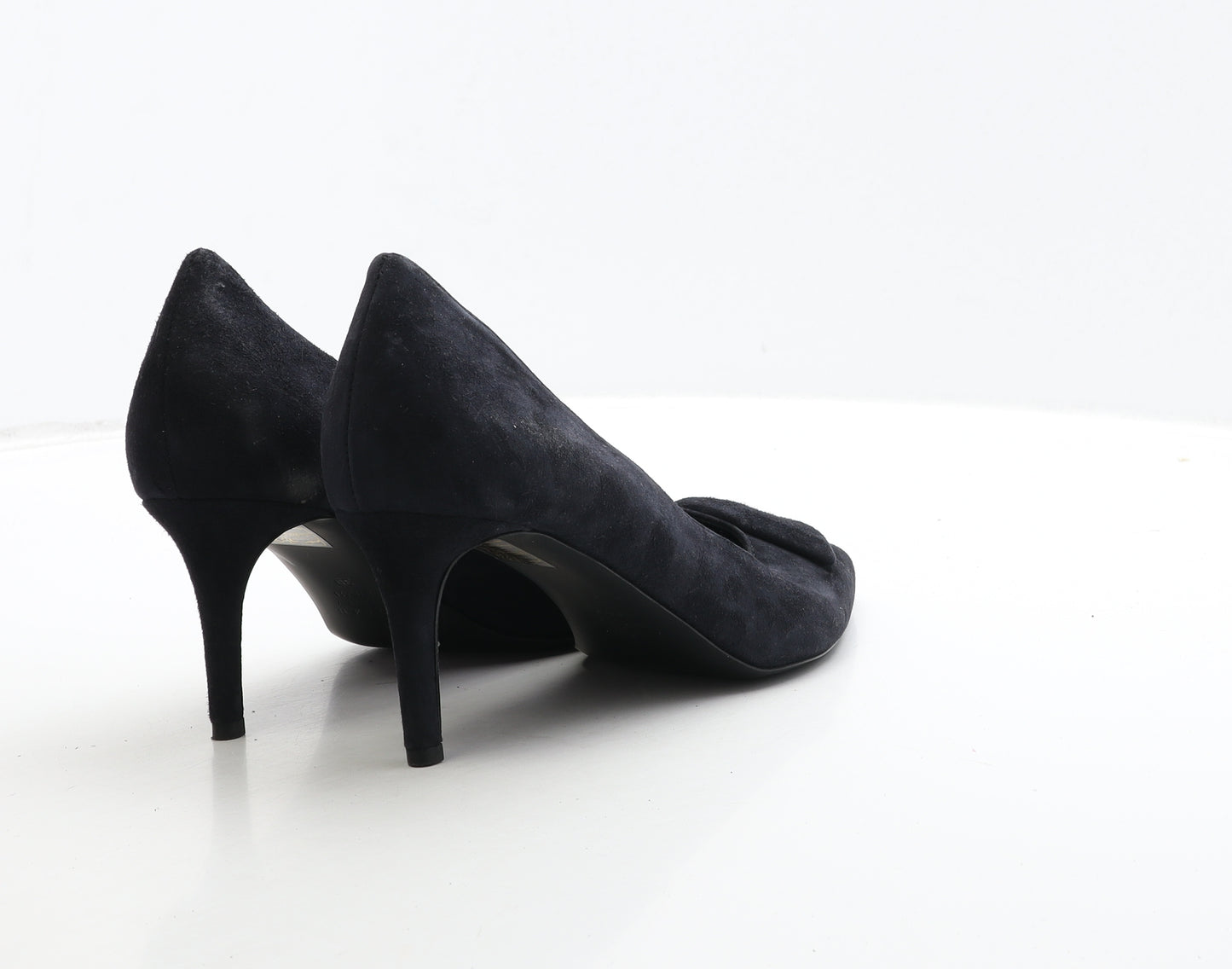 Jigsaw Womens Blue Leather Court Heel UK 6 39