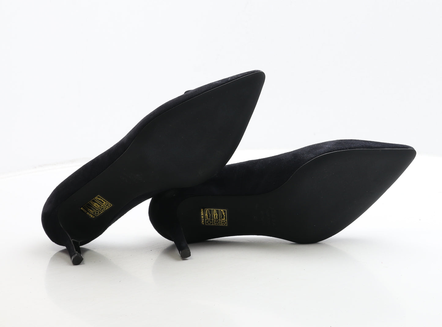 Jigsaw Womens Blue Leather Court Heel UK 6 39