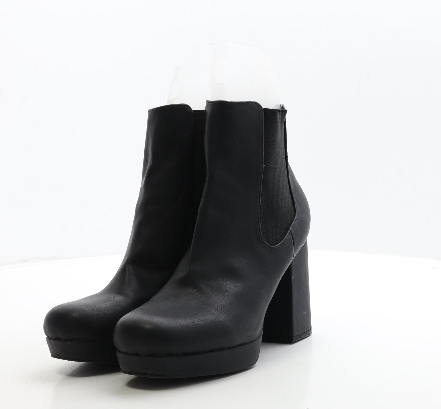 New Look Womens Black Leather Chelsea Boot UK 7 40