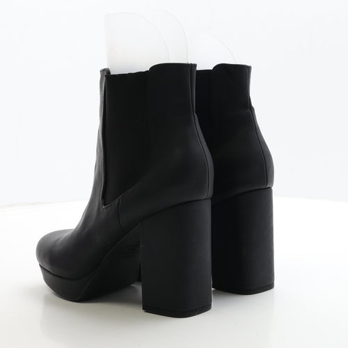 New Look Womens Black Leather Chelsea Boot UK 7 40