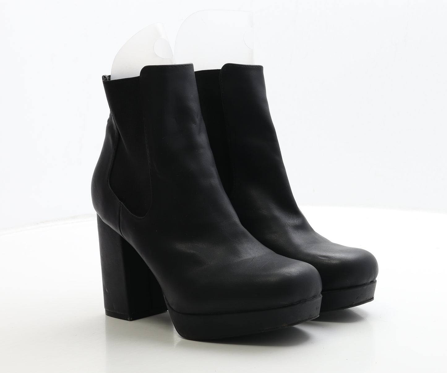 New Look Womens Black Leather Chelsea Boot UK 7 40