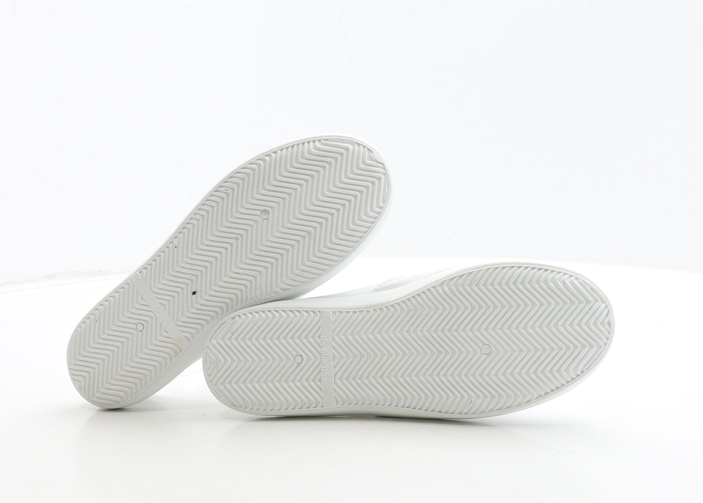 Primark Womens White Fabric Trainer UK 3 36