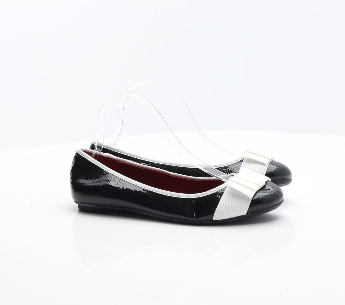 Mellow Yellow Womens Black Leather Ballet Flat UK 6 39