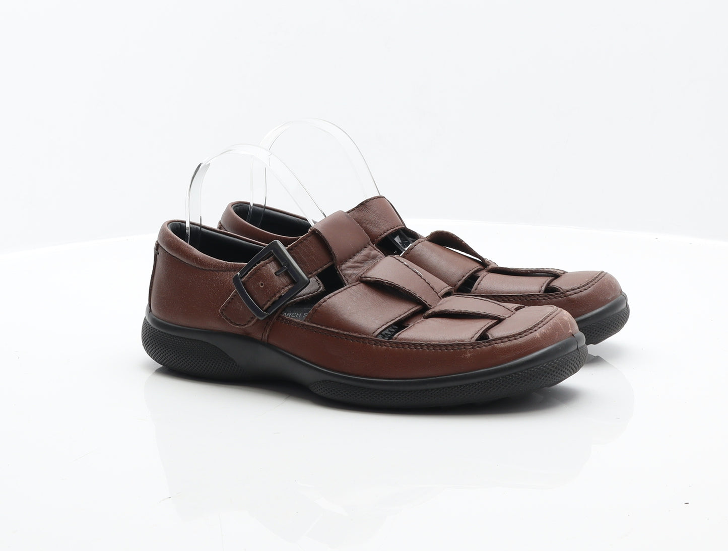 Hotter Mens Brown Leather Fisherman Casual UK 8