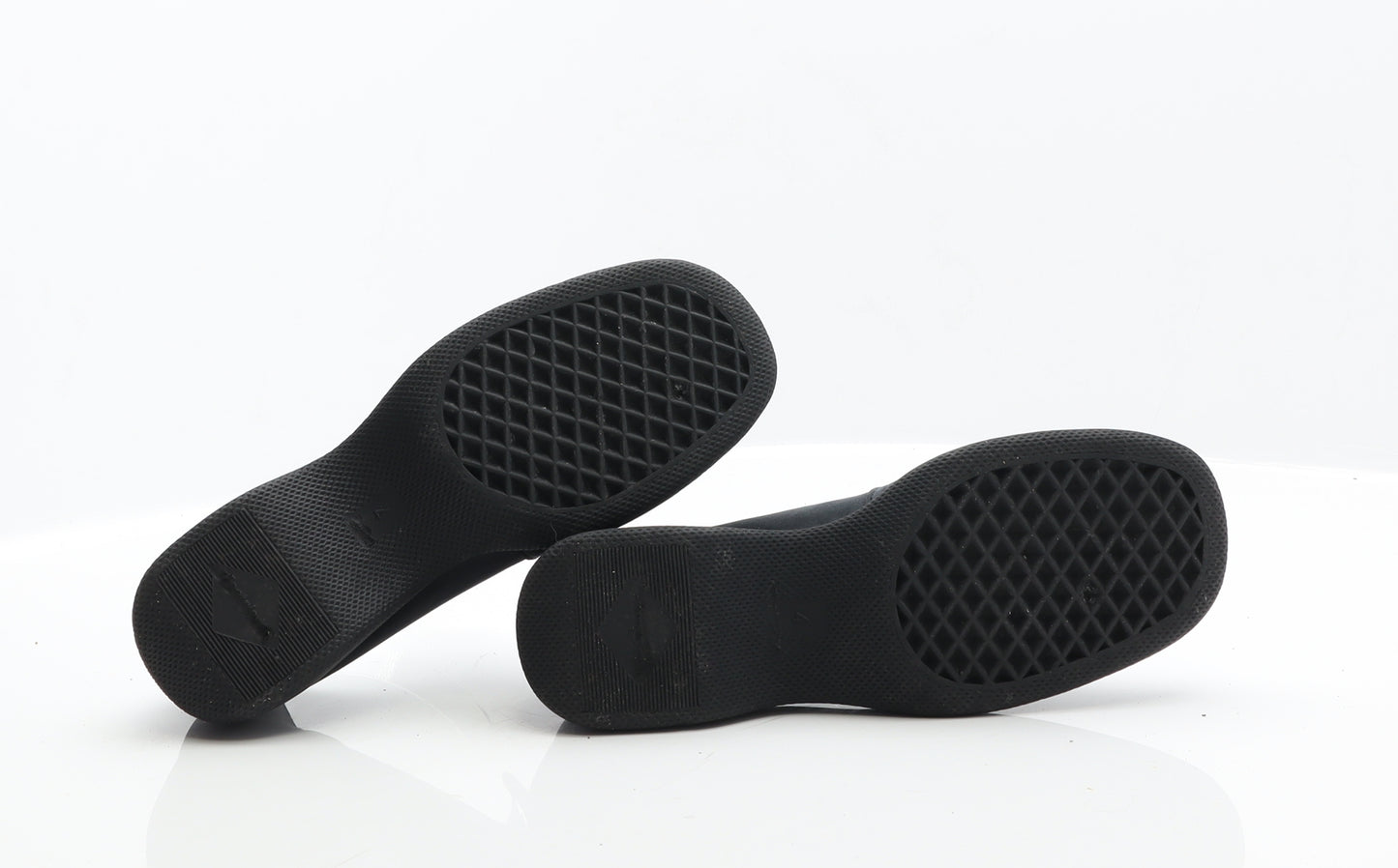 Preworn Womens Black Leather Loafer Flat UK 4 37