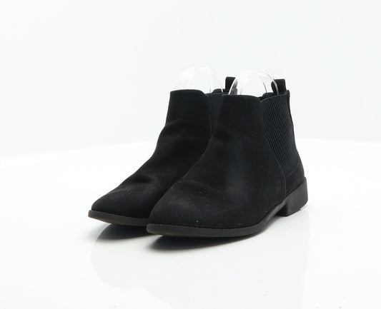 Primark Womens Black Synthetic Chelsea Boot UK 3