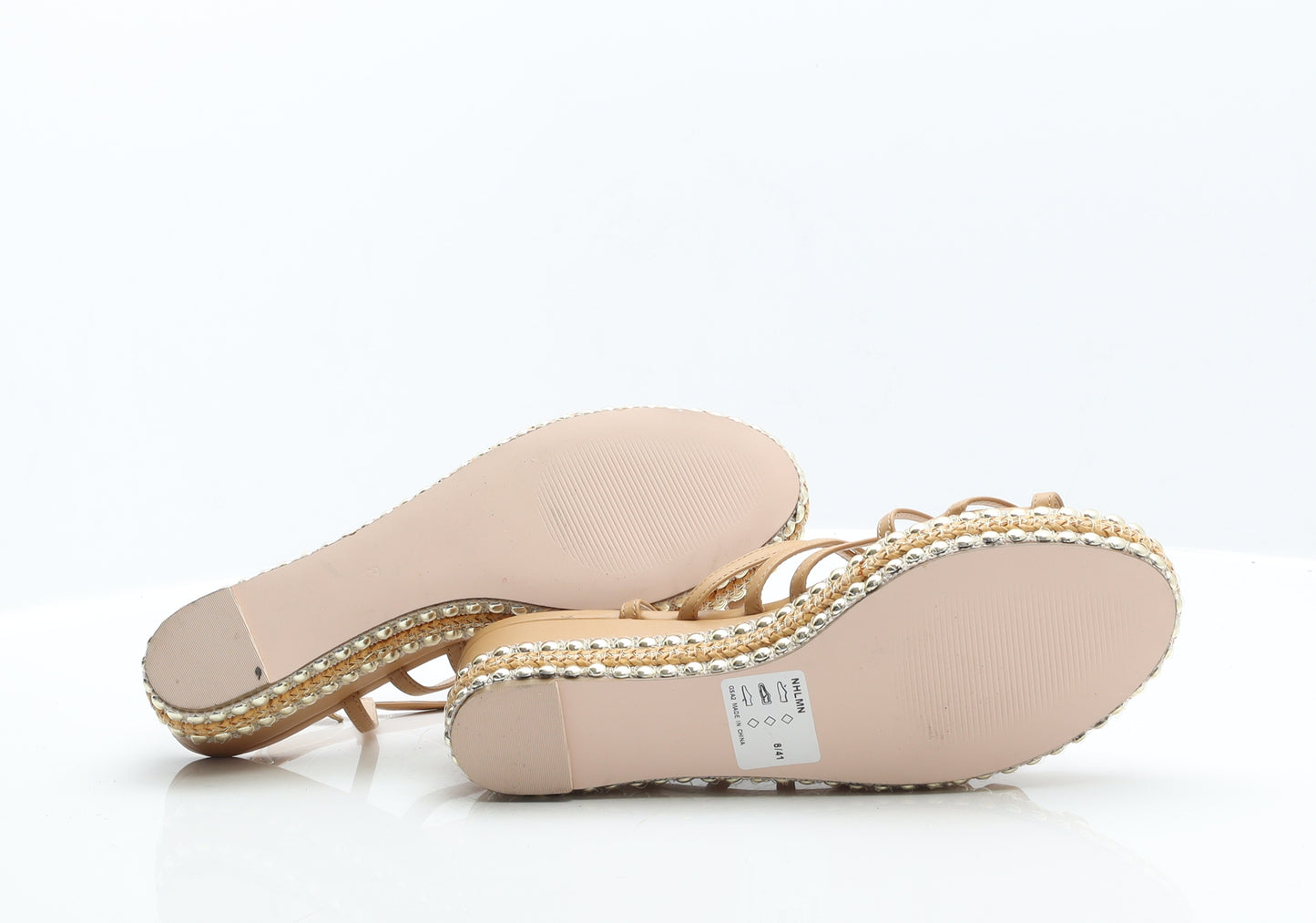 Very Womens Brown Leather Strappy Sandal UK 8