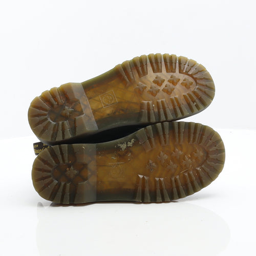 Dr. Martens Girls Brown Leather Combat Boot UK 2