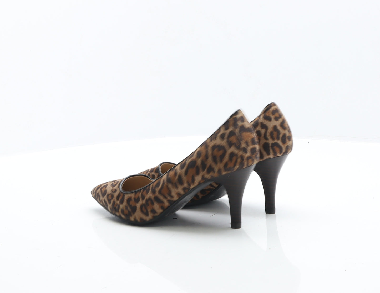 NEXT Womens Brown Animal Print Synthetic Court Heel UK 3 35.5 - Cheetah Print